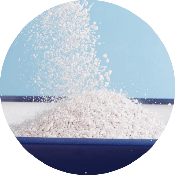 Cat litter in a litter tray